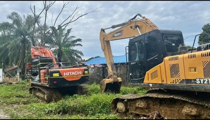 Polres Nagan Tangkap 4 Penambang Emas Ilegal, 2 Alat Berat Beko Disita