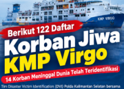 Berikut Daftar Nama 122 Korban KMP Virgo