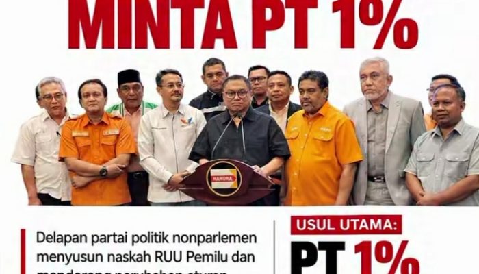 8 Parpol Nonparlemen Usulkan Parliamentary Threshold 1 Persen, Naskah Akademik Diserahkan ke DPR