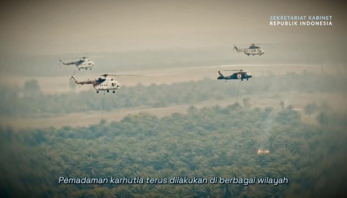 Upaya Pemadaman Karhutla, Pemerintah Sampai Saat ini telah Kerahkan 64 Pesawat dan 54 Ribu Personel