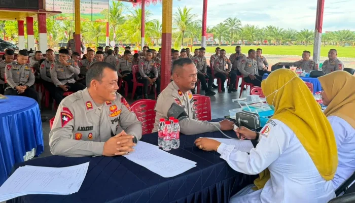 Jaga Kesiapan Personel, Batalyon C Pelopor Gandeng Puskesmas Gelar Cek Kesehatan Gratis