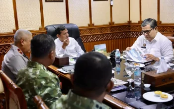 rapat tindak lanjut hasil rakor penanganan dan pengelolaan daerah aliran sungai yang berlangsung secara virtual, di Ruang Rapat Wakil Gubernur Aceh, Jumat (2/10/2026).. Foto : Humas Pemerintah Aceh